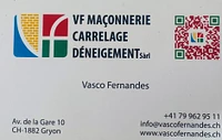 Logo VF Maçonnerie Carrelage Déneigement Sàrl