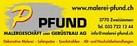 Pfund Malergeschäft und Gerüstebau AG Zweisimmen-Logo