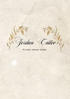 Jordan Tattoo and plants logo