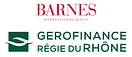 Logo BARNES - Gerofinance I Régie du Rhône