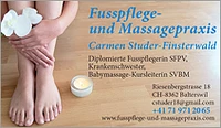 Fusspflege und Massagepraxis Carmen Studer - Finsterwald-Logo