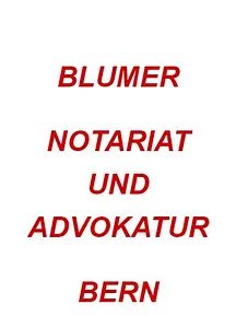 Blumer - Notariat und Advokatur