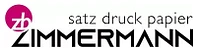 Zimmermann Satz Druck Papier logo