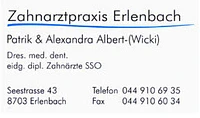 Zahnarztpraxis Erlenbach AG - Patrik und Alexandra ALBERT-Logo