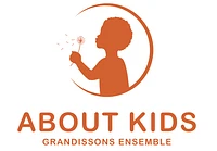 Logo ABOUT KIDS (A propos des enfants) // Counsellor - Conseil en Parentalité - Coaching // Français & English // Coppet...