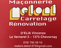 Logo Meloni Maçonnerie et carrelage - D'Elia Vincenzo