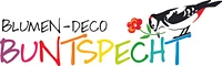 Blumen-Deco Buntspecht Tschan-Logo