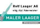 Logo Rolf Laager AG, Malergeschäft und Gerüstbau