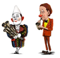 Lulu & Chichili, duo de clowns, clown et auguste-Logo