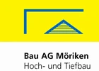 Logo Bau AG Möriken, dein Partner für Tiefbau, Hochbau, Umbau, Gartenbau in der Region Lenzburg