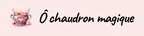 Ô chaudron magique