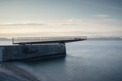 Garde-corps & Supports plancher de la Passerelle de l'Utopie à Neuchâtel