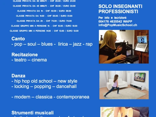 PopMusicSchool di Paolo Meneguzzi - Klicken, um das Panorama Bild vergrössert darzustellen