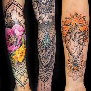 ANUK TATTOO - Mandala Ornaments Flowers