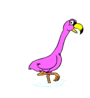 Flamingo Kinderbörse und Neuwaren-Logo