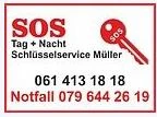 SOS Schlüssel- Schlossservice 24 Std. Notfall- Pikettdienst-Logo