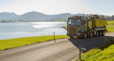 Lastwagen Steinauer Kanalservice AG