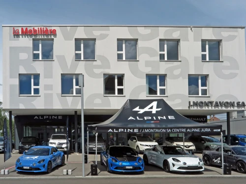 Garage de la Gare J. Montavon SA - Alpine Store Porrentruy - Klicken, um das Panorama Bild vergrössert darzustellen