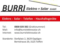 BURRI Elektro + Solar GmbH - Klicken Sie, um das Bild 1 in einer Lightbox vergrössert darzustellen